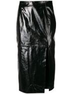 Drome Vinyl Pencil Skirt - Black