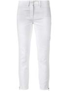 Ann Demeulemeester Linen-blend Slim Trousers, Women's, Size: 34, Nude/neutrals, Cotton/linen/flax/acrylic