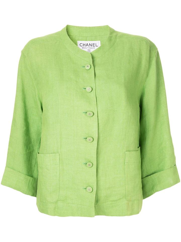 Chanel Vintage Long Sleeve Jacket - Green