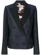 Emilio Pucci Double-breasted Tuxedo Jacket - Blue