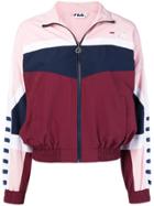 Fila Colour-block Zipped Jacket - Red