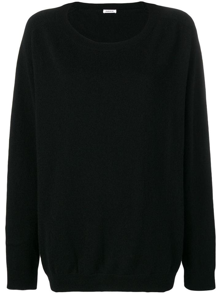 P.a.r.o.s.h. Oversized Knitted Jumper - Black