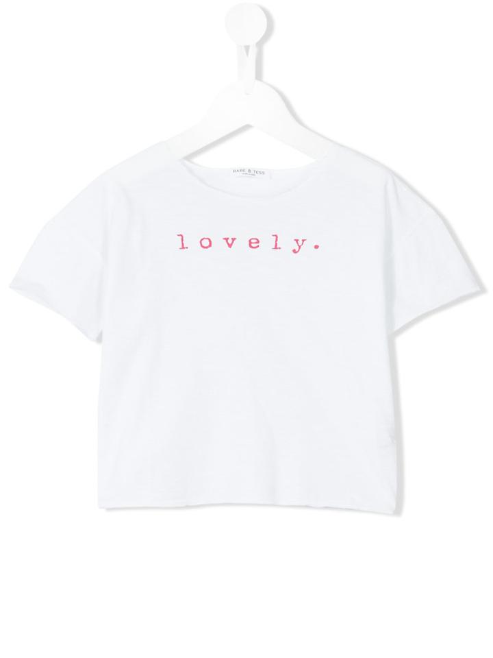 Babe And Tess Lovely T-shirt, Toddler Girl's, Size: 3 Yrs, White