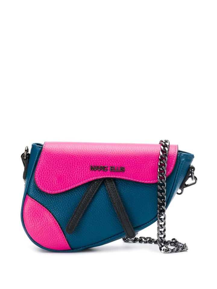 Marc Ellis Two-tone Cross Body Bag - Blue