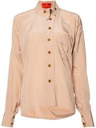 Vivienne Westwood Red Label Squiggle Krall Shirt, Women's, Size: 44, Pink/purple, Silk