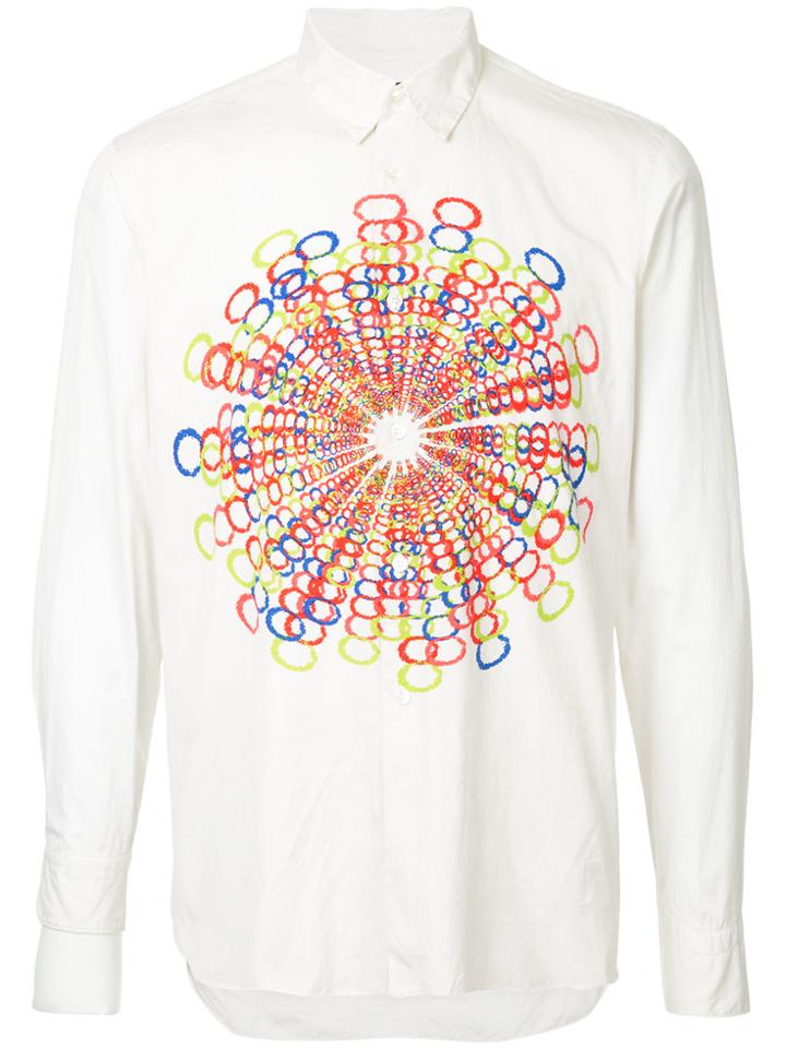 Comme Des Garçons Vintage Circles Print Shirt - White