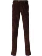 Pt01 Corduroy Fitted Trousers - Brown