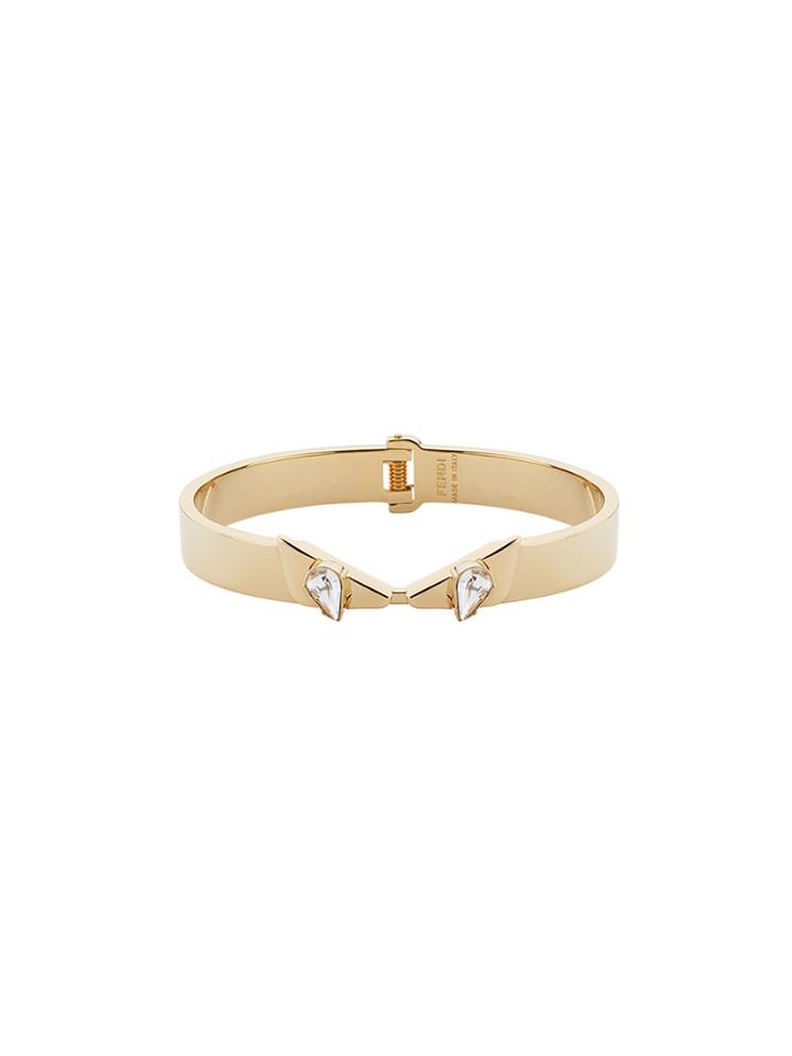 Fendi Bag Bugs Hinge Bangle - Metallic