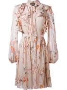 Giambattista Valli Floral Print Longsleeved Dress