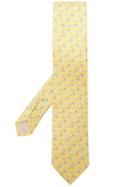 Salvatore Ferragamo Micro Print Tie - Yellow & Orange