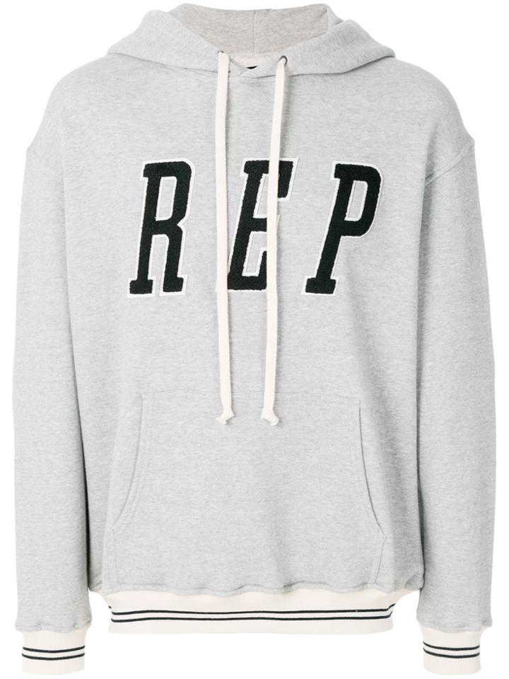 Represent Logo Hoodie - Grey
