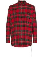 Mastermind Japan Logo Print Checked Shirt - Black