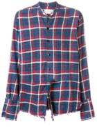 Greg Lauren Check Shirt - Blue