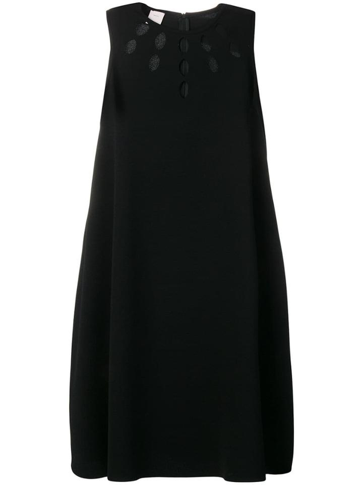 Pinko Embellished Neck Dress - Black