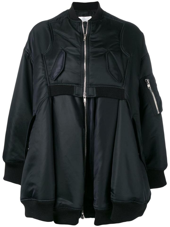 Comme Des Garçons Noir Kei Ninomiya Oversized Nylon Bomber Jacket -