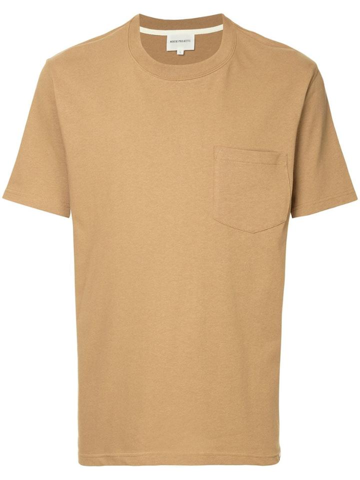 Norse Projects Johannes Pocket T-shirt - Brown