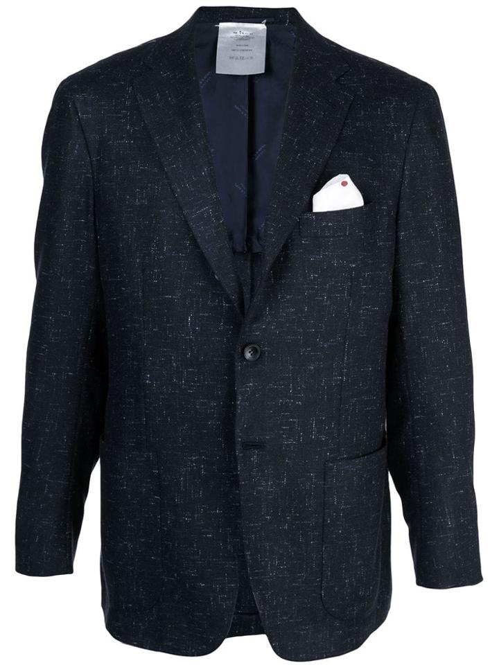 Kiton Speckled Blazer - Blue