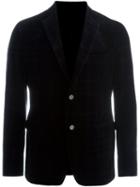 Z Zegna Single Breasted Blazer, Men's, Size: 54, Blue, Cotton/cupro
