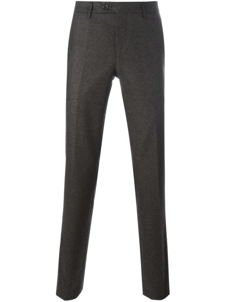 Etro Tailored Trousers, Men's, Size: 52, Brown, Acetate/viscose/virgin Wool