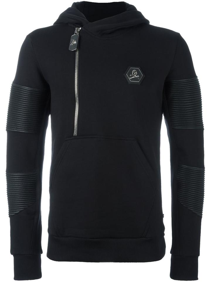 Philipp Plein 'safari' Hoodie, Men's, Size: Small, Black, Cotton/polyurethane/polyester