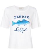 Antonia Zander Fish Print T-shirt - White