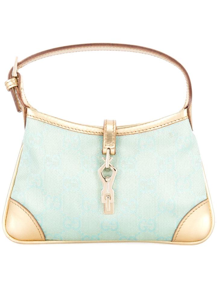 Gucci Vintage Jackie Gg Mini Hand Bag - Blue