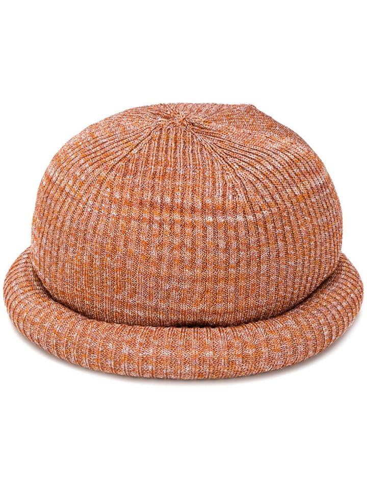 Missoni Mottled Weave Hat - Orange