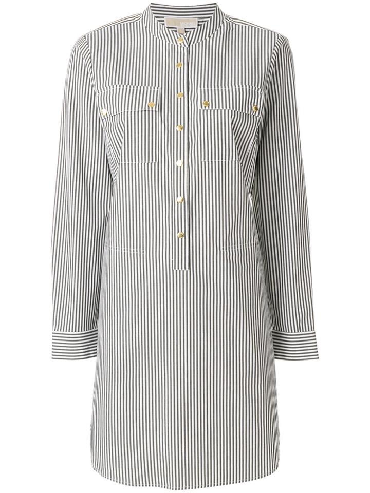 Michael Michael Kors Striped Shirt Dress - Green