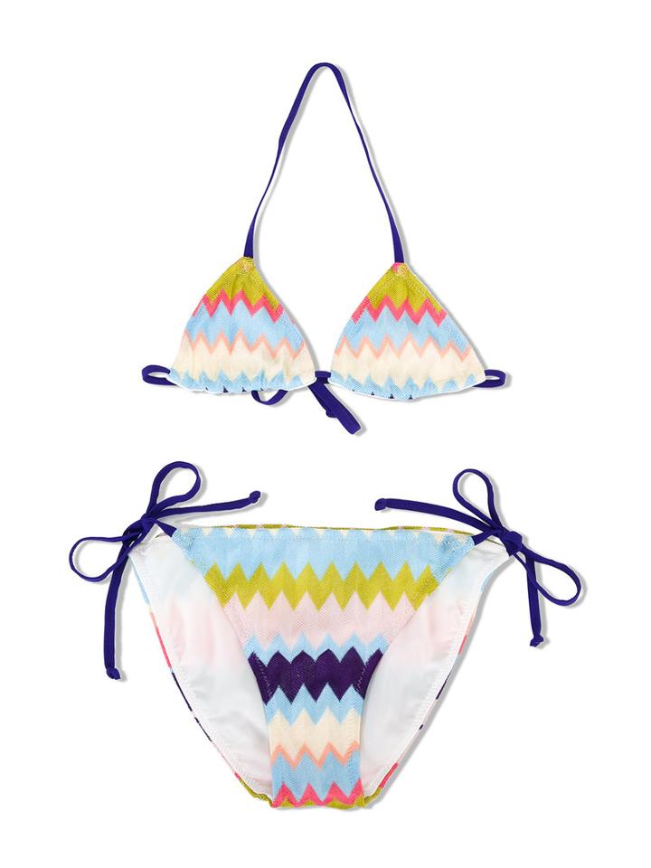 Missoni Kids Striped Bikini, Girl's, Size: 6 Yrs