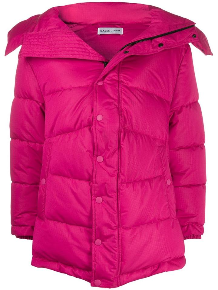 Balenciaga New Swing Puffer Coat - Pink