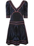 Roberto Cavalli Contrast Trim Dress - Blue