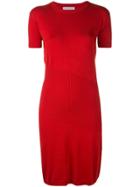 Alexandra Golovanoff Short-sleeved Knit Dress - Red