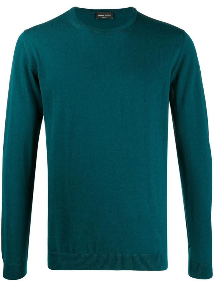 Roberto Collina Merino Wool Jumper - Blue