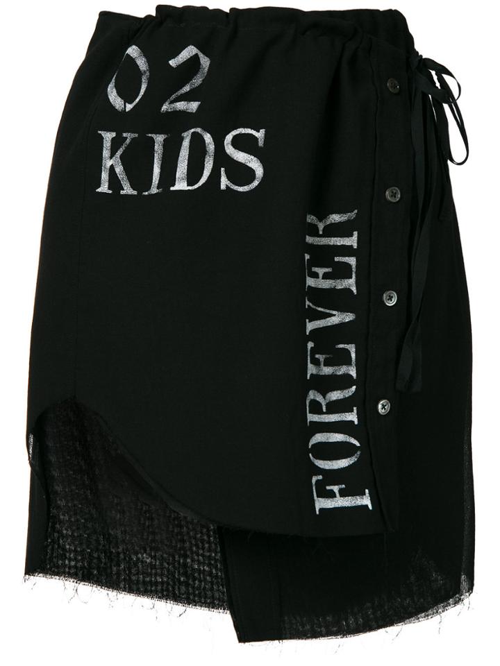 Ann Demeulemeester Kids Forever Skirt - Black