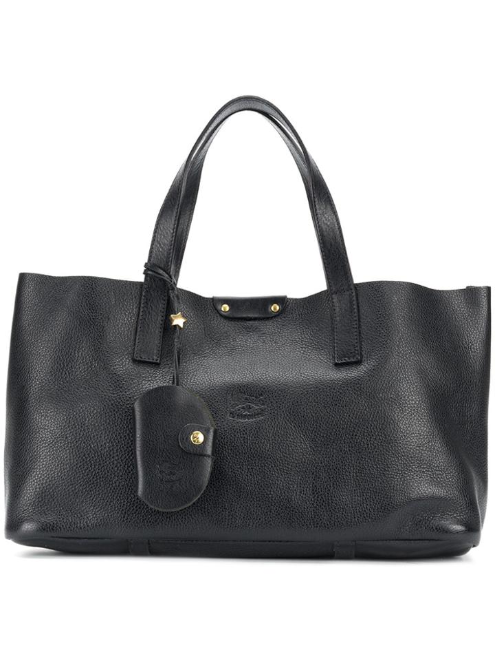 Il Bisonte Long Rectangle Tote Bag - Black