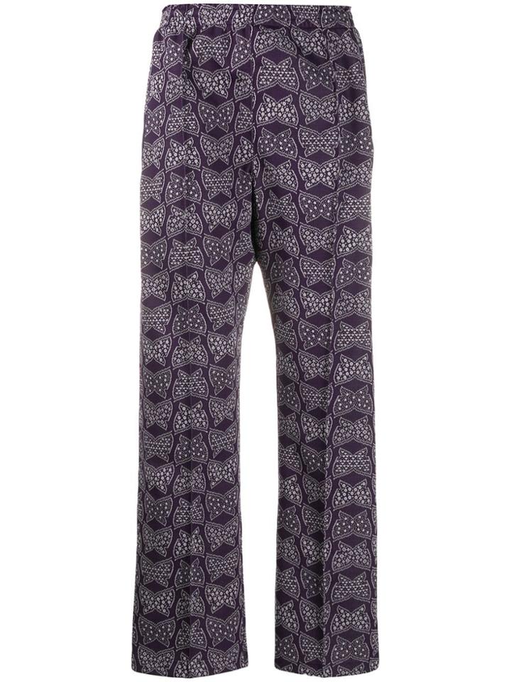 Needles Butterfly Print Track Pants - Purple