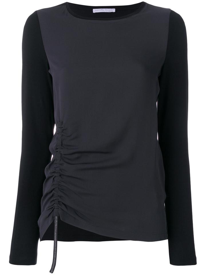 Fabiana Filippi Drawstring Knitted Top - Black