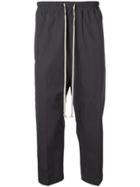 Rick Owens Cropped Tailored Trousers - Blue