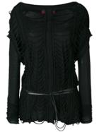 Di Liborio Ladder Sweater - Black