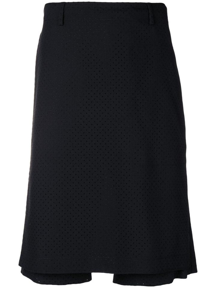 Fendi Polka Dot Skirt Front Shorts - Black