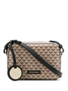 Emporio Armani Logo Print Shoulder Bag - Neutrals