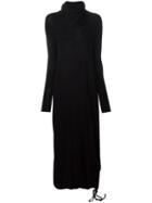 Poème Bohémien Scoop Neck Dress, Women's, Size: 40, Black, Wool