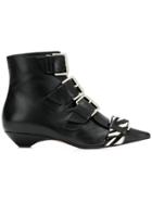 No21 Zebra Buckle Boots - Black