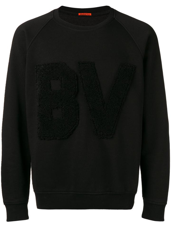 Barena Fluffy Letters Sweatshirt - Black