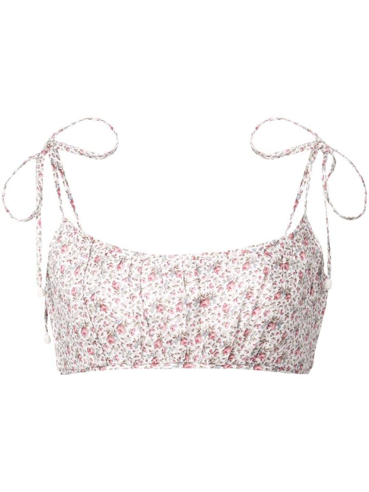 Zimmermann Floral Print Bikini Top - Multicolour