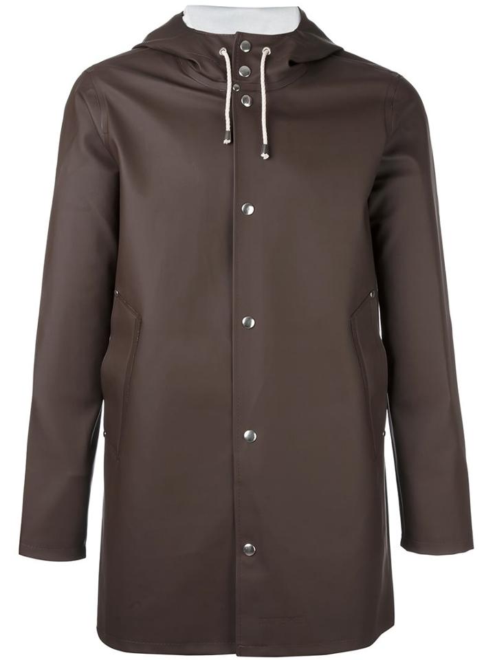 Stutterheim 'stockholm' Coat, Adult Unisex, Size: Xxs, Brown, Cotton/polyester/pvc