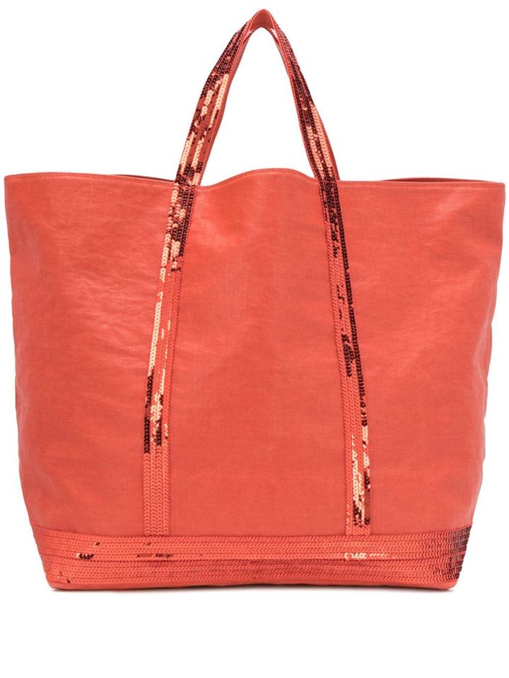 Vanessa Bruno Sequin Embellished Tote - Orange