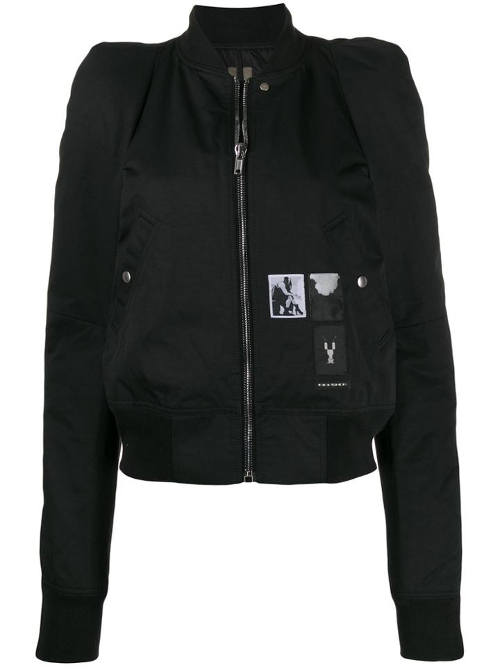 Rick Owens Drkshdw Flight Bomber Jacket - Black