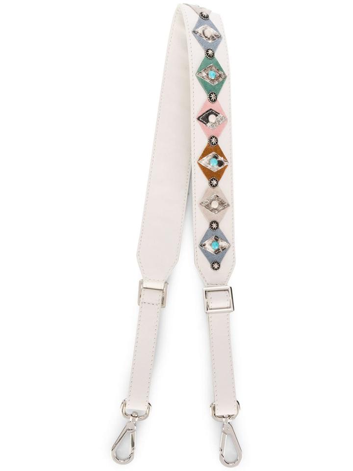 Orciani Embellished Bag Strap - White