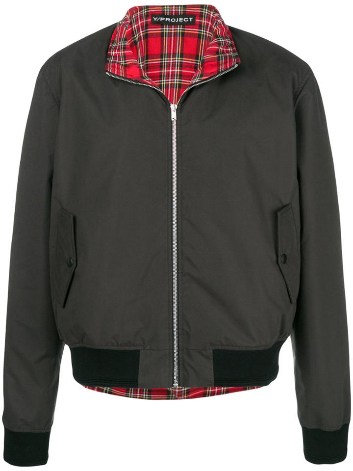 Y / Project Layered Look Bomber Jacket - Black